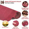 ELW 5-6 oz (2-2.4mm) Nappa Oil Tanned & Waxy Finish Leather Pre-Cuts & Hides | Size: 12"x12" (30.4-30.5 cm) | Red Color | Full Grain Genuine Craftsman Grade A/B, Leatherworking, Sheets view 3