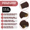 ELW 5-6 oz (2-2.4mm) Nappa Oil Tanned & Waxy Finish Leather Pre-Cuts & Hides | Size: 2 PCS 4-6 SQ FT | Dark Brown Color | Full Grain Genuine Craftsman Grade A/B, Leatherworking, Sheets view 2