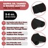 ELW 5-6 oz (2-2.4mm) Nappa Oil Tanned & Waxy Finish Leather Pre-Cuts & Hides | Size: 30"x48" (76.2-122 cm) | Black Color | Full Grain Genuine Craftsman Grade A/B, Leatherworking, Sheets view 2