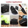 ELW 5-6 oz (2-2.4mm) Nappa Oil Tanned & Waxy Finish Leather Pre-Cuts & Hides | Size: 30"x48" (76.2-122 cm) | Black Color | Full Grain Genuine Craftsman Grade A/B, Leatherworking, Sheets view 4