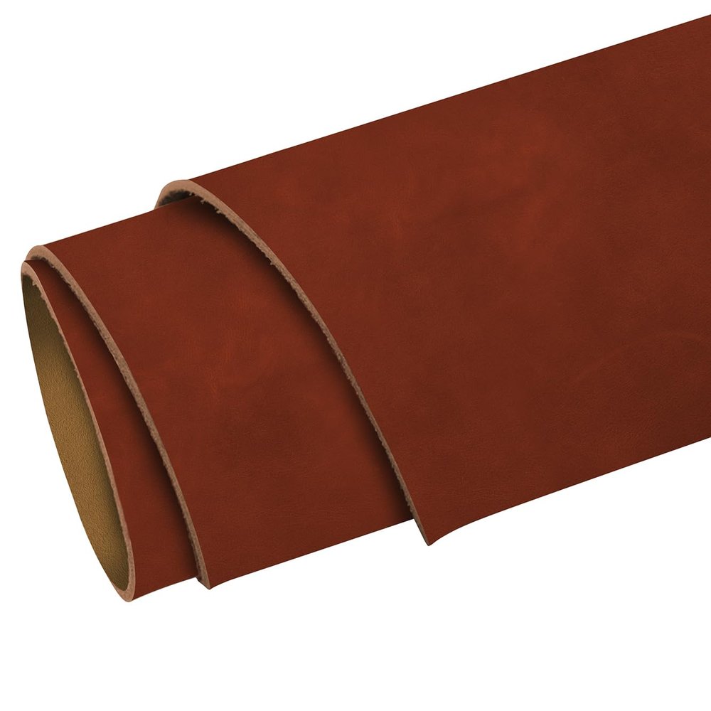 ELW 5-6 oz (2-2.4mm) Nappa Oil Tanned & Waxy Finish Leather Pre-Cuts & Hides | Size: 8"x48" (20.3-122 cm) | Besani Color | Full Grain Genuine Craftsman Grade A/B, Leatherworking, Sheets