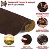 ELW 5-6 oz (2-2.4mm) Nappa Oil Tanned & Waxy Finish Leather Pre-Cuts & Hides | Size: 10"x24" (25.4-45.7 cm) | Dark Brown Color | Full Grain Genuine Craftsman Grade A/B, Leatherworking, Sheets view 3