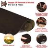 ELW 5-6 oz (2-2.4mm) Nappa Oil Tanned & Waxy Finish Leather Pre-Cuts & Hides | Size: 8"x36" (20.3-91.4 cm) | Lead Color | Full Grain Genuine Craftsman Grade A/B, Leatherworking, Sheets view 3