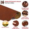 ELW 5-6 oz (2-2.4mm) Nappa Oil Tanned & Waxy Finish Leather Pre-Cuts & Hides | Size: 24"x24" (61-61 cm) | Canyon Color | Full Grain Genuine Craftsman Grade A/B, Leatherworking, Sheets view 3