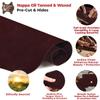 ELW 5-6 oz (2-2.4mm) Nappa Oil Tanned & Waxy Finish Leather Pre-Cuts & Hides | Size: 10"x18" (25.4-45.7 cm) | Red Brown Color | Full Grain Genuine Craftsman Grade A/B, Leatherworking, Sheets view 3