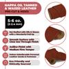 ELW 5-6 oz (2-2.4mm) Nappa Oil Tanned & Waxy Finish Leather Pre-Cuts & Hides | Size: 20"x60" (50.8-152.4 cm) | Besani Color | Full Grain Genuine Craftsman Grade A/B, Leatherworking, Sheets view 2