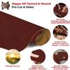 ELW 5-6 oz (2-2.4mm) Nappa Oil Tanned & Waxy Finish Leather Pre-Cuts & Hides | Size: 10"x24" (25.4-45.7 cm) | Burgundy Color | Full Grain Genuine Craftsman Grade A/B, Leatherworking, Sheets view 3