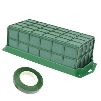 YOMUME Floral Foam Cage 1 Piece, Dry and Wet Floral Foam for Fresh Flower Arrangement and Artificial Flowers, Wedding Holiday Decorations
