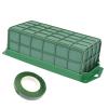 YOMUME Floral Foam Cage 1 Piece, Dry and Wet Floral Foam for Fresh Flower Arrangement and Artificial Flowers, Wedding Holiday Decorations view 1