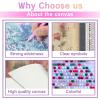 Treff 5D Diamond Painting DIY Hummingbird Peach Blossom-Painting by Numbers Diamond Art Full Drill Embroidery Canvas Rhinestone Cross Stitch Wall Art Living Room Bedroom Home Decoration 16x20 Inch view 2