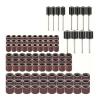 102 pcs Sanding Band Sand Drum, Abrasive Sanding Grinding Polishing Tool Sandpapers Band Drums for Ceramics, Stone, Glass, Wood view 1