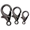Craft County Small Metal Trigger Snap Lobster Claw Clasps for Jewelry Making Gunmetal Grey 12mm (100 Pack) view 2