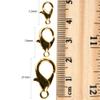 Craft County Small Metal Trigger Snap Lobster Claw Clasps for Jewelry Making Gunmetal Grey 12mm (100 Pack) view 3
