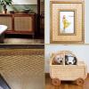 Natural Rattan Fabric Roll Closed Mesh Cane Webbing,Pre-Woven Rattan Webbing Sheet Cane Net,Chair Furniture Repair Wicker Caning Material,Pole Wrap Cane Webbing Roll for Chair,Cabinet,Bed,Door,Basket view 4
