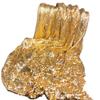 48x160cm Sparkly Metal Mesh Fabric Chainmail Jewelry Metallic Cloth Sequined Craft Fabric Cuttable for Clothing Bag Making Party Shoes Pet Clothing Decorations Accessories (Gold 48x160cm) view 1
