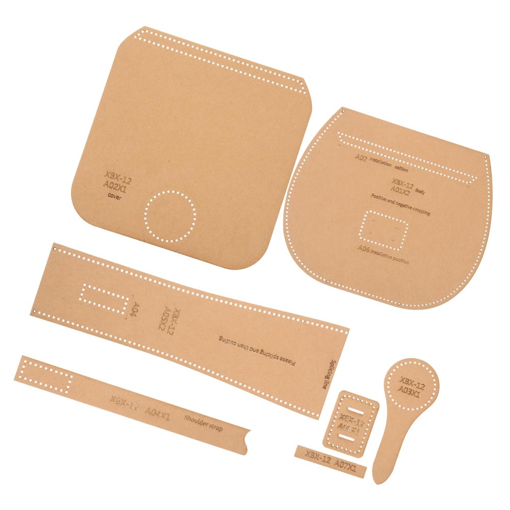 STOBOK 1set Wallet Template Purse Craft Patterns for Beginners Professionals Stencil Tools for Accurate Wallet Production Easy to Use