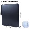 900 Pocket Trading Card Binder, PU Cover Zip Binder Easy to Add or Remove Cards 50 Pages Trading Card Album Display Holder for Standard-sized Baseball, Football, Basketball Cards view 3
