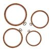HOODANCOS 4pcs Reusable Cross Hoop Embroidery Circles for Craft Projects Includes for Beginners and Intermediate view 1