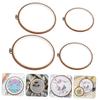 HOODANCOS 4pcs Reusable Cross Hoop Embroidery Circles for Craft Projects Includes for Beginners and Intermediate view 2