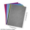 Baisunt 20 Sheets Gray Glitter Cardstock Paper for DIY Art Project, Scrapbook, Birthday Wedding Party Decoration 250GSM(8x12 In, Non Adhesive) view 2