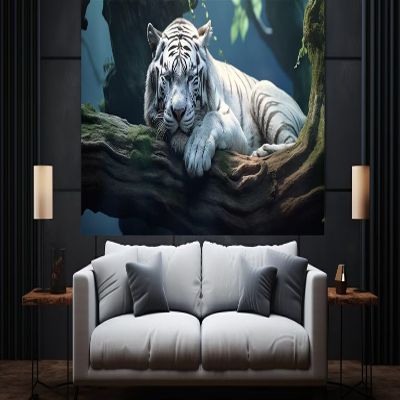 Diamond Painting Kits for Adults Forest Tiger Diamond Art Large Size (40x20 Inch), 5D DIY Paint By Number Diamond Paintings, Big Diamond Dots Gem Art Crafts for Wall Art Bedroom Home Decor Gift,Y506