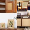 16"/18"/20"/22"/24"/28"/36" Width Natural Cane Webbing Woven Rattan Roll,3.3/5 Feet Cane Webbing Sheet Open/Closed Mesh Wicker Marerial,Cane Webbing Roll for Chair Cabinet Dresser Furniture Repair ( C view 4