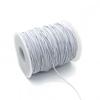 1mm Elastic Cord for Bracelets Necklaces, Cakasi 110 Yards Sturdy Stretchy Elastic Cord for Jewelry Making, Necklaces, Beading - White view 1