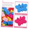 TEHAUX 100pcs Cartoon Butterfly Button Animal Buttons 2 Holes Buttons Scrapbooking Decorative Rustic Cartoon Sewing Small Butterfly Women's Wood Flat view 3