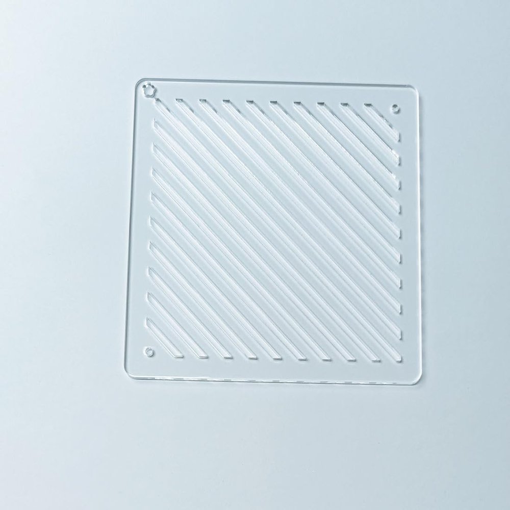 Acrylic Sashiko Stencil,Sashiko Embroidery Pattern,Quilt Stitch Mold,Small Needle Embroidery for Manual DIY Tool Template (Oblique Lines)