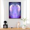 Gabbana Angel Diamond Painting Kits Purple Wings, 5D DIY Full Circle Diamond Cross Stitch Kit for Adults, Bar Decoration and Relax Gift 12x16 Inch view 2