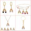 Honbay 16PCS Sparkling Rhinestone Ballet Shoe Charms Ballerina Pendants Flats Charms Enamel Alloy Dancing Shoe Pendants for Keychains Earrings Bracelets Necklaces DIY Crafts view 3