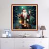 Dooxvey Cross Stitch Kits for Adults Beginners - Full Range of Stamped Kits - 11CT Cross Stitch Patterns - Santa Claus Owl - 18x18 inch view 2