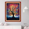Dooxvey Cross Stitch Kits for Adults Beginners,Full Range of Cross-Stitch Stamped Kits Needlepoint Kits for Beginners Embroidery Kits 11CT Cross Stitch Patterns-Colorful Tree 16x20 inch view 2