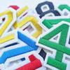 Bfuee 30 Pieces Iron on Number Patches,Embroidered Numbers 0-9 Applique,Numberes Patches for Clothes, Dress, Hat, Socks, Jeans, DIY Accessories Green view 2