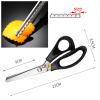 CKPSMS brand -1PCS Serrated and Scalloped Scissors,Strong & Sharpe Pinking Scissors For Fabric (Size:Scalloped 3mm) view 2