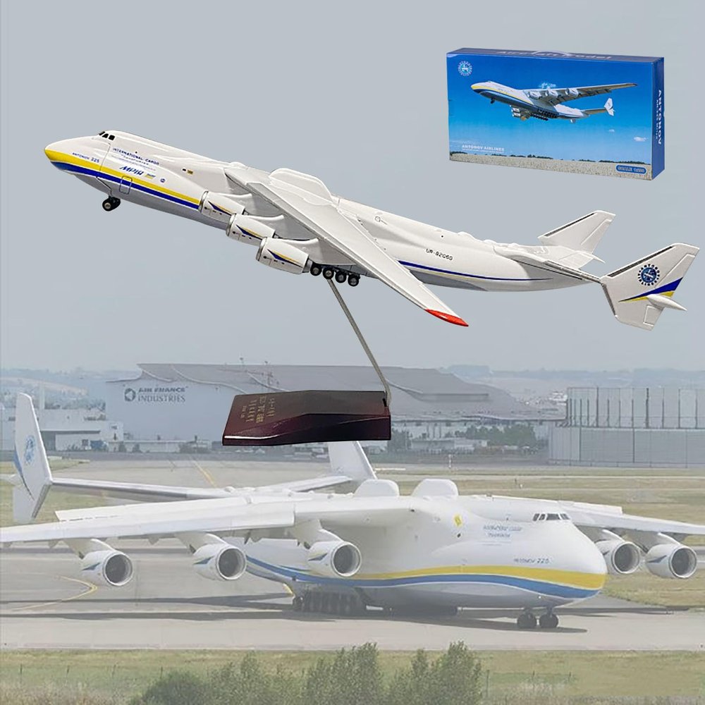 16.5" 1: 200 Antonov AN-225 Airplane Model Plane Models Diecast Airplanes Models Airplane Diecast Transport Aircraft Model for Collection Or Gift