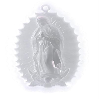 SIXAOAZZ Silicone Keychain Molds with Virgin Mary Design Decor DIY Crafts Making (1pcs)