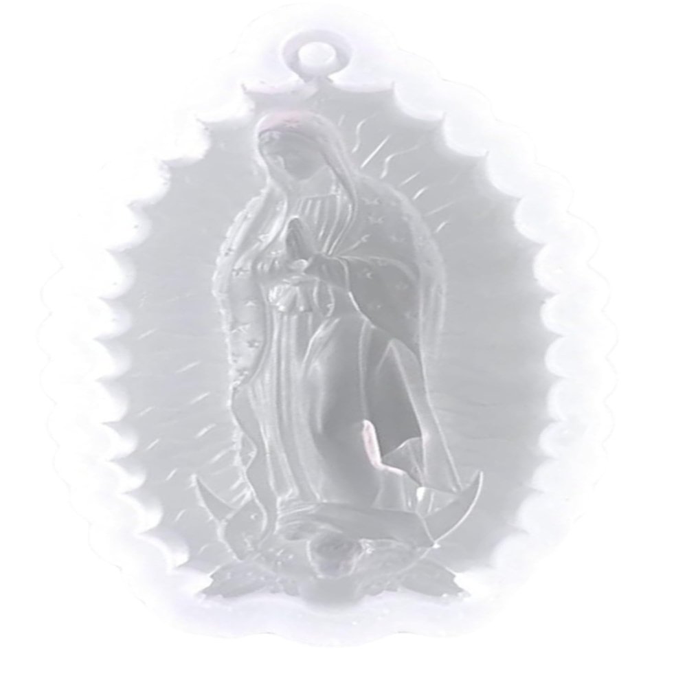 SIXAOAZZ Silicone Keychain Molds with Virgin Mary Design Decor DIY Crafts Making (1pcs)