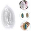 SIXAOAZZ Silicone Keychain Molds with Virgin Mary Design Decor DIY Crafts Making (1pcs) view 4