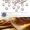 1440 PCS Hot Fix Crystal Rhinestones Flat Back Round Glass Rhinestones for Nail Art Crafts, Decorations and DIY Clothes, Shoes Etc (SS20 Crystal AB) view 4