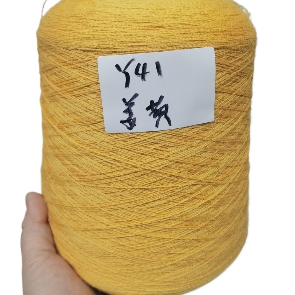 250g Merino Wool Yarn for Hand Knitting 100% Wool Crochet Yarn to Knit Lana Woven Line Threads DIY Handmake Crocheting (Color : Ginger Yellow)