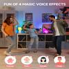Karaoke Machine for Kids and Adults, Mini Portable Bluetooth Speaker with 2 Wireless Microphones, Kids Gift for Girls Boys Family Party Birthday (Pinkcolor) view 4