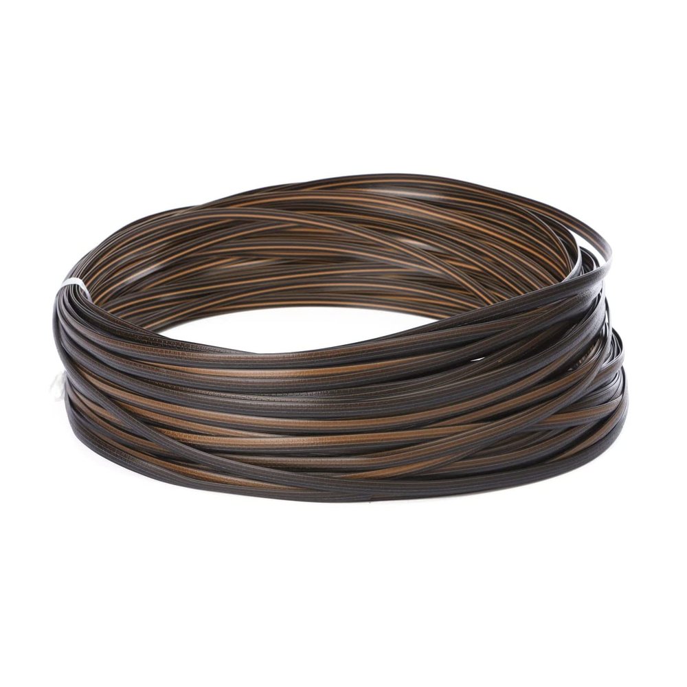 Luejnbogty Coffee Gradient Flat Synthetic Rattan Weaving Material Plastic Rattan for Knit and Repair Chair Table Storage Basket
