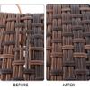 Luejnbogty Coffee Gradient Flat Synthetic Rattan Weaving Material Plastic Rattan for Knit and Repair Chair Table Storage Basket view 2