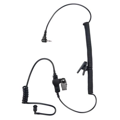 2.5mm Listen Only Earpiece Headset for Harris XL 200 XL200 XL-200 Shoulder Mic (Black Tube)