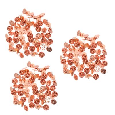 STOBOK 150sets DIY Craft Projects Lapel Pin Back Locking Pin Backings Replacement for Jewelry Making