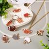 Bestewelry 16Pcs Alloy Enamel Sports Charms Pendants Golden Baseball Theme Charms Baseball Helmet Rugby Word LOVE Dangle Charms for DIY Necklace Bracelet Crafts Jewelry Making 8 Styles view 2