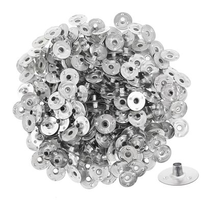 STOBOK 300pcs Candle Wick Tabs Metal Candle Wick Bases Compatible Lightweight and Portable