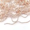 Champagne Gold Base Claw Glass Crystal Rhinestone Chain 5 Sizes 2Mm 2.5Mm 2.8Mm 3Mm 4Mm High Density Sew On Glue On DIY Trimming - (Color: Clear/Size: Ss6 2Mm 2 Yards) view 4