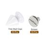 uxcell 50Sets Cone Spike Stud Rivet, 8x12mm Screw Back Tree Studs and Spikes for Leather Craft, Clothing, Shoes, Belts, Bags (White) view 3
